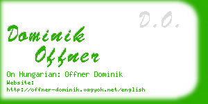 dominik offner business card